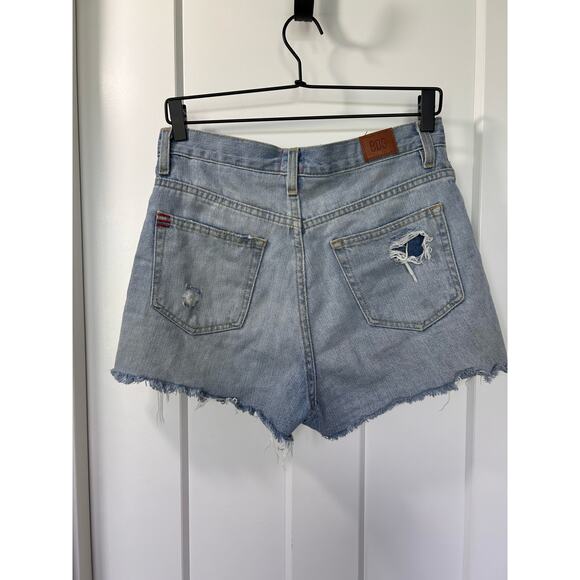 BDG Urban Outfitters Women's Distressed High Rise Girlfriend Shorts Blue Size 26 - Picture 6 of 13